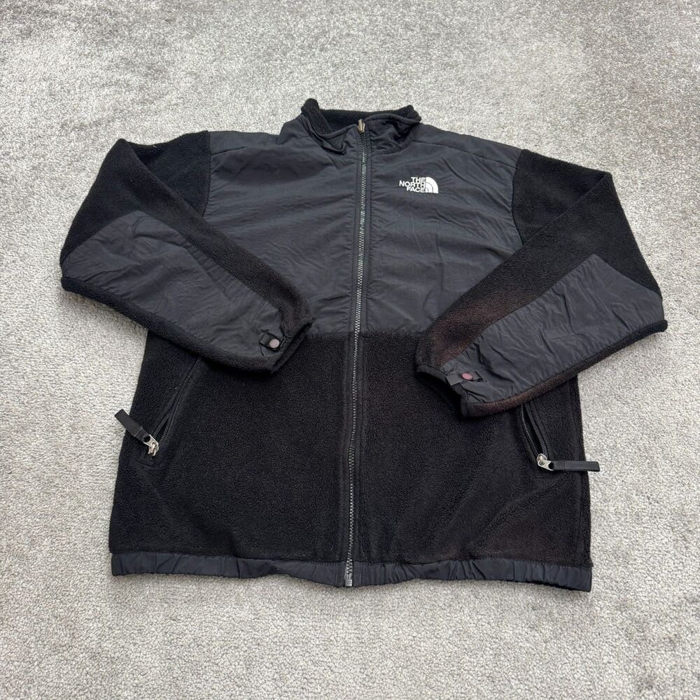 The North Face Y2K Denali Polartec Jacket Kid Boys XL Black Gray Fleece Outdoor